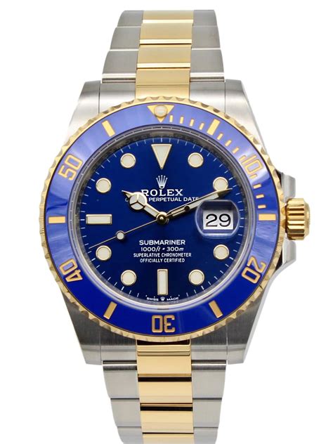 dressing down a rolex submariner two tone blue|rolex submariner official site.